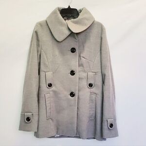 D.e.t.a.i.l.s Intl Vintage Light Grey Peacoat with Pockets